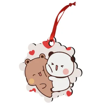 Bubu & Dudu, Στολίδι Χριστουγεννιάτικο στολίδι snowflake ξύλινο 7.5cm