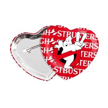 Ghostbusters, Κονκάρδα παραμάνα καρδιά (57x52mm)