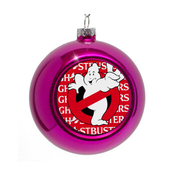 Ghostbusters, Στολίδι Χριστουγεννιάτικη μπάλα δένδρου Μωβ 8cm