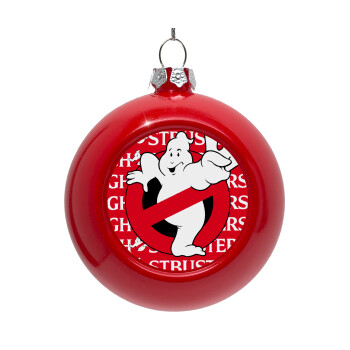 Ghostbusters, Στολίδι Χριστουγεννιάτικη μπάλα δένδρου Κόκκινη 8cm