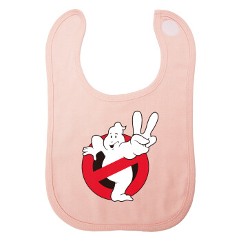 Ghostbusters, Σαλιάρα με Σκρατς ΡΟΖ 100% Organic Cotton (0-18 months)