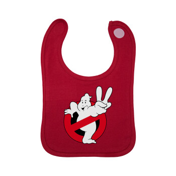 Ghostbusters, Σαλιάρα με Σκρατς Κόκκινη 100% Organic Cotton (0-18 months)