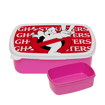 Ghostbusters, ΡΟΖ παιδικό δοχείο φαγητού (lunchbox) πλαστικό (BPA-FREE) Lunch Βox M18 x Π13 x Υ6cm