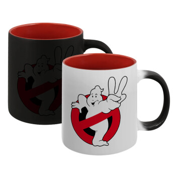 Ghostbusters, Κούπα Μαγική εσωτερικό κόκκινο, κεραμική, 330ml που αλλάζει χρώμα με το ζεστό ρόφημα