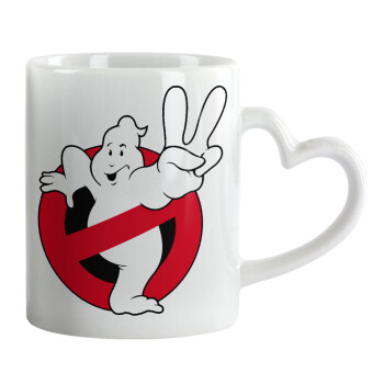 Ghostbusters, Κούπα καρδιά χερούλι λευκή, κεραμική, 330ml
