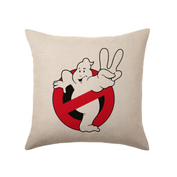 Ghostbusters, Μαξιλάρι καναπέ ΛΙΝΟ 40x40cm περιέχεται το  γέμισμα