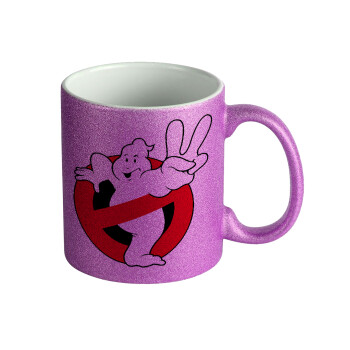 Ghostbusters, Κούπα Μωβ Glitter που γυαλίζει, κεραμική, 330ml