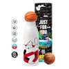Bascetball Metal mug thermos, double wall, 550ml