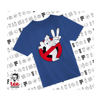 Ghostbusters, Παιδικό T-Shirt ΜΠΛΕ από 100% βαμβάκι, για κάθε μέρα. Vegan & OEKO-TEX πιστοποιημένο.