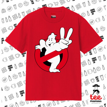 Ghostbusters, Κλασικό T-Shirt, διπλής ραφής, χωρίς πλευρικές ραφές ΚΟΚΚΙΝΟ από 100% βαμβάκι. Vegan & OEKO-TEX πιστοποιημένο.