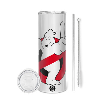 Ghostbusters, Tumbler stainless steel 600ml, with metal straw & cleaning brush