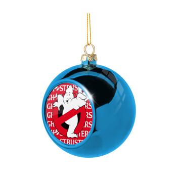 Ghostbusters, Στολίδι Χριστουγεννιάτικη μπάλα δένδρου Μπλε 8cm