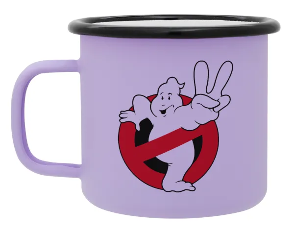 Ghostbusters — Metal enamel mug, matte light pastel purple, 360ml