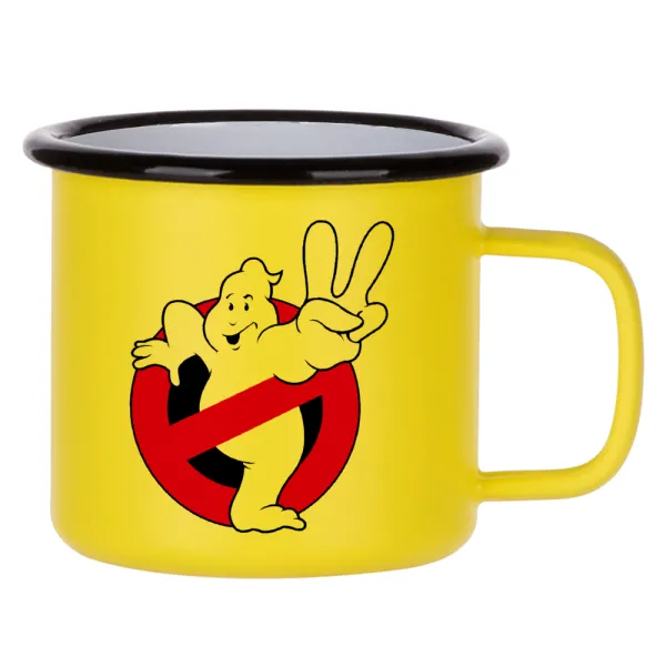 Ghostbusters — Κούπα Μεταλλική εμαγιέ ΜΑΤ Κίτρινη 360ml