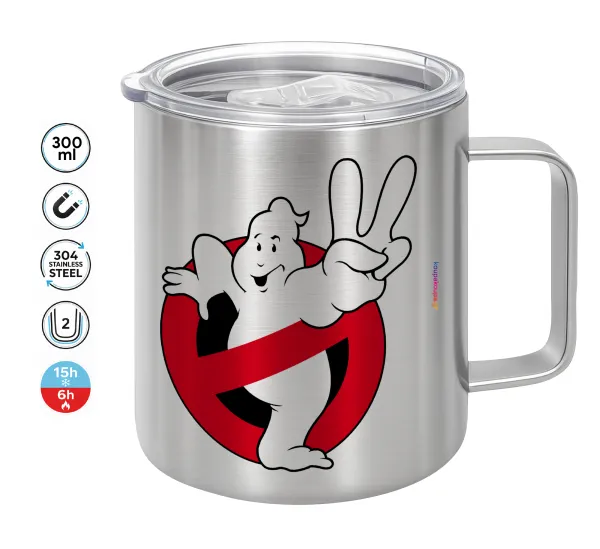 Ghostbusters — Double-walled stainless steel mug 300ml with temperature-retaining lid