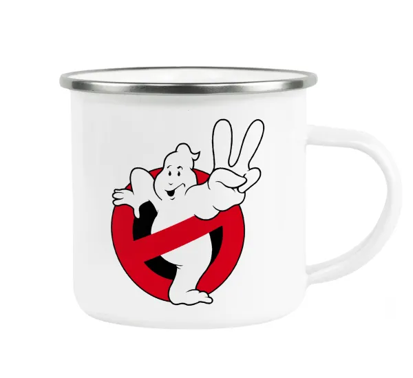 Ghostbusters — Metallic enamel cup white 360ml