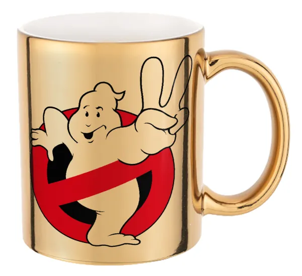 Ghostbusters — Mug ceramic, gold mirror, 330ml