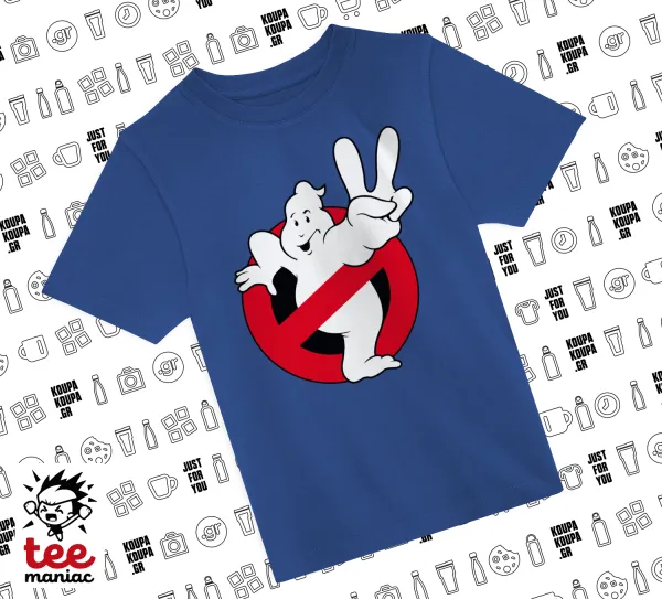 Ghostbusters — ΜΠΛΕ Παιδικό T-Shirt από 100% βαμβάκι, για κάθε μέρα. Vegan & OEKO-TEX πιστοποιημένο.