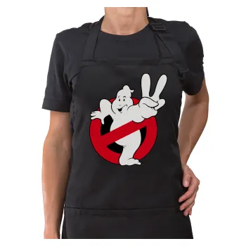 Ghostbusters, Ποδιά μακριά Σεφ ολόσωμη με τσέπες Μαύρη (ΕΝΗΛΙΚΩΝ)