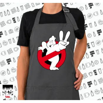 Ghostbusters, Ποδιά μακριά Σεφ ολόσωμη με τσέπες GREY (ΕΝΗΛΙΚΩΝ)
