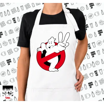 Ghostbusters, Ποδιά μακριά Σεφ ολόσωμη με τσέπες white (ΕΝΗΛΙΚΩΝ)