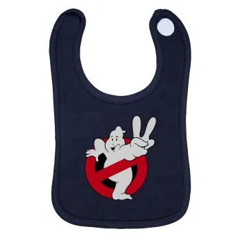 Ghostbusters, Σαλιάρα με Σκρατς 100% Organic Cotton Μπλε (0-18 months)