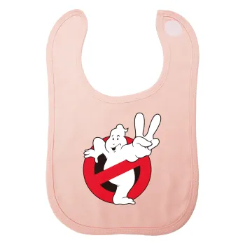 Ghostbusters, Σαλιάρα με Σκρατς ΡΟΖ 100% Organic Cotton (0-18 months)