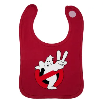 Ghostbusters, Σαλιάρα με Σκρατς Κόκκινη 100% Organic Cotton (0-18 months)