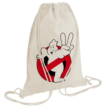 Ghostbusters, Τσάντα πλάτης πουγκί GYMBAG natural (28x40cm)