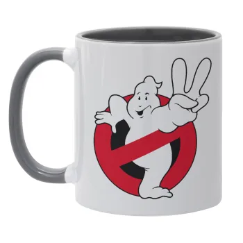 Ghostbusters, Κούπα χρωματιστή γκρι, κεραμική, 330ml