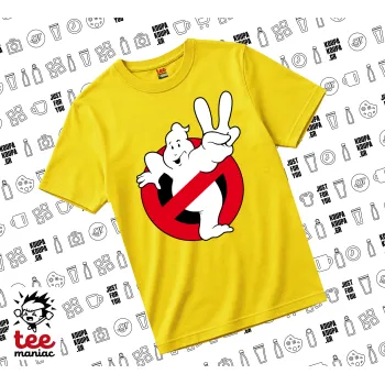 Ghostbusters, yellow childrens T-Shirt made of 100% cotton, for every day. Vegan & OEKO-TEX certified.