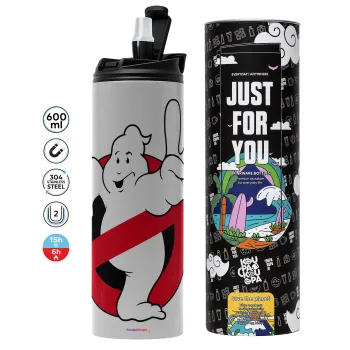 Ghostbusters, Tumbler stainless steel GREY 600ml