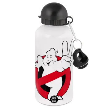 Ghostbusters, Metal water bottle, White, aluminum 500ml