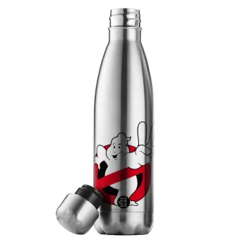 Ghostbusters, Μεταλλικό παγούρι θερμός Inox (Stainless steel), διπλού τοιχώματος, 500ml