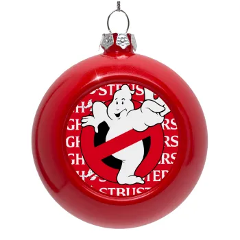 Ghostbusters, Στολίδι Χριστουγεννιάτικη μπάλα δένδρου Κόκκινη 8cm