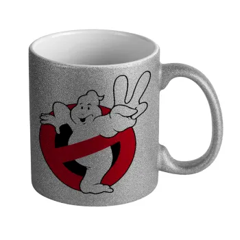 Ghostbusters, Κούπα Ασημένια Glitter που γυαλίζει, κεραμική, 330ml