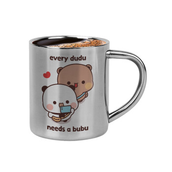Every Dudu needs a bubu, Double-wall metal cup for espresso (220ml)