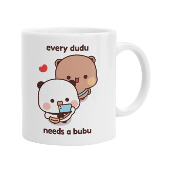 Every Dudu needs a bubu, Ceramic coffee mug, 330ml