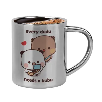 Every Dudu needs a bubu, Double-wall metal cup for espresso (220ml)