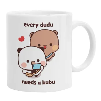 Every Dudu needs a bubu, Ceramic coffee mug, 330ml