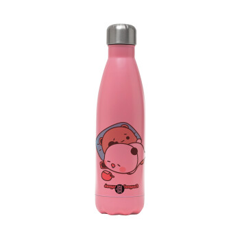 bubu + dudu, Metal mug thermos Pink Mat (Stainless steel), double wall, 500ml