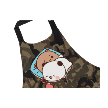 bubu + dudu, Ποδιά Σεφ με τσέπες, Βαμβακερή, Camouflage (ΕΝΗΛΙΚΩΝ, 100% COTTON)