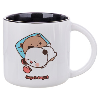 bubu + dudu, Κούπα κεραμική 400ml Λευκή/Μαύρη