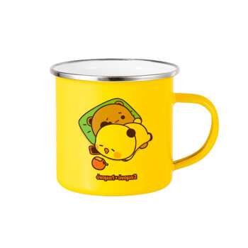 bubu + dudu, Yellow Enamel Metallic Cup 360ml