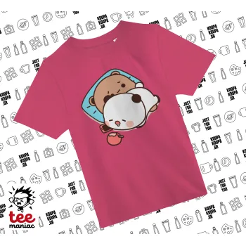 bubu + dudu, ΡΟΖ παιδικό T-Shirt από 100% βαμβάκι, για κάθε μέρα. Vegan & OEKO-TEX πιστοποιημένο.