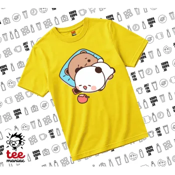 bubu + dudu, yellow childrens T-Shirt made of 100% cotton, for every day. Vegan & OEKO-TEX certified.