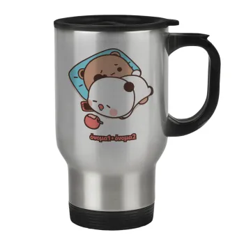 bubu + dudu, Κούπα ταξιδιού ανοξείδωτη με καπάκι, διπλού τοιχώματος (θερμό) 450ml