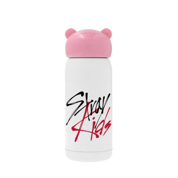 Stray Kids, Ροζ ανοξείδωτο παγούρι θερμό (Stainless steel), 320ml