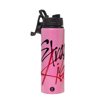 Stray Kids, Μεταλλικό παγούρι νερού με καπάκι ασφαλείας, αλουμινίου 850ml