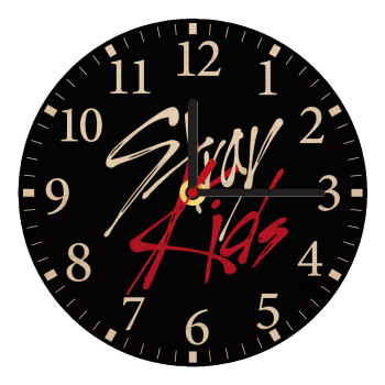 Stray Kids, Ρολόι τοίχου ξύλινο plywood (20cm)